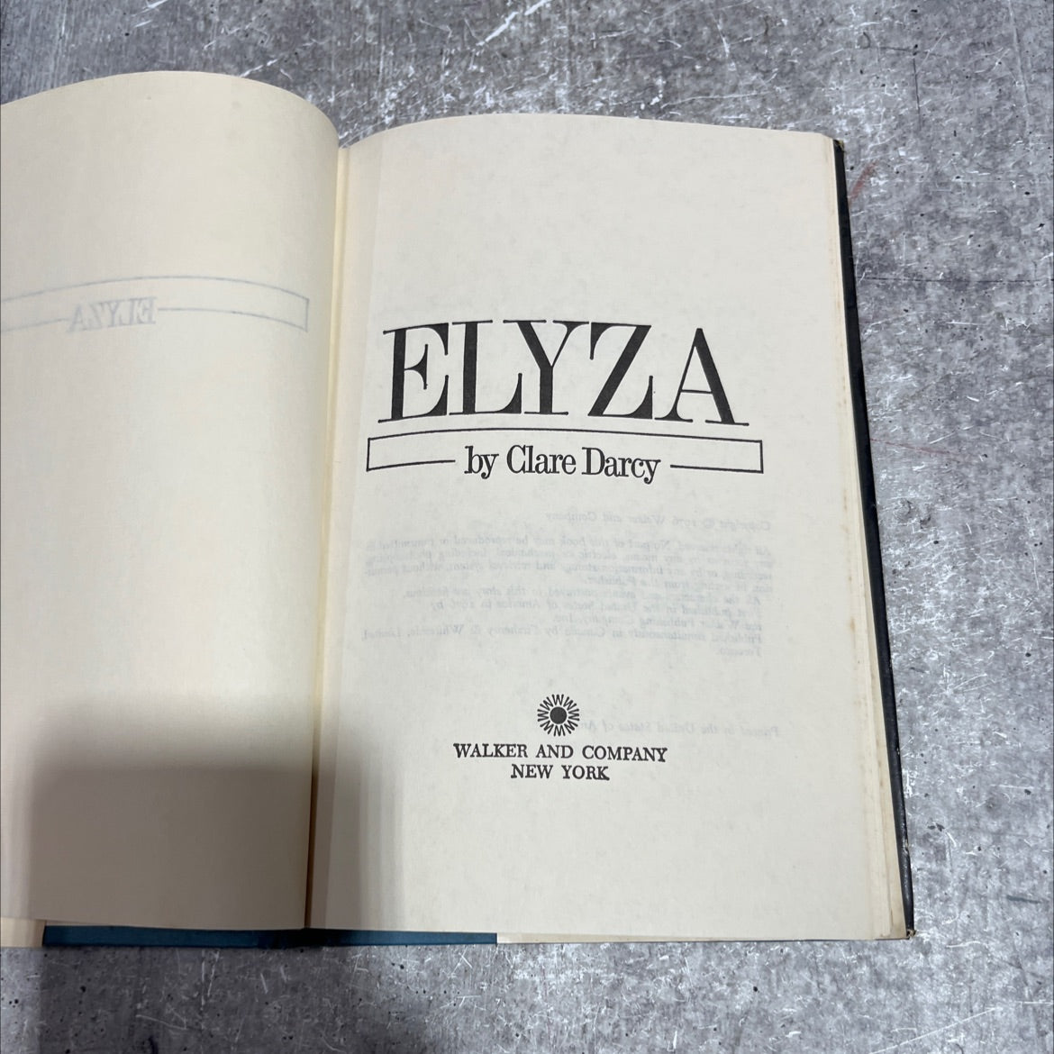 anyie elyza book, by Clare Darcy, 1976 Hardcover image 2