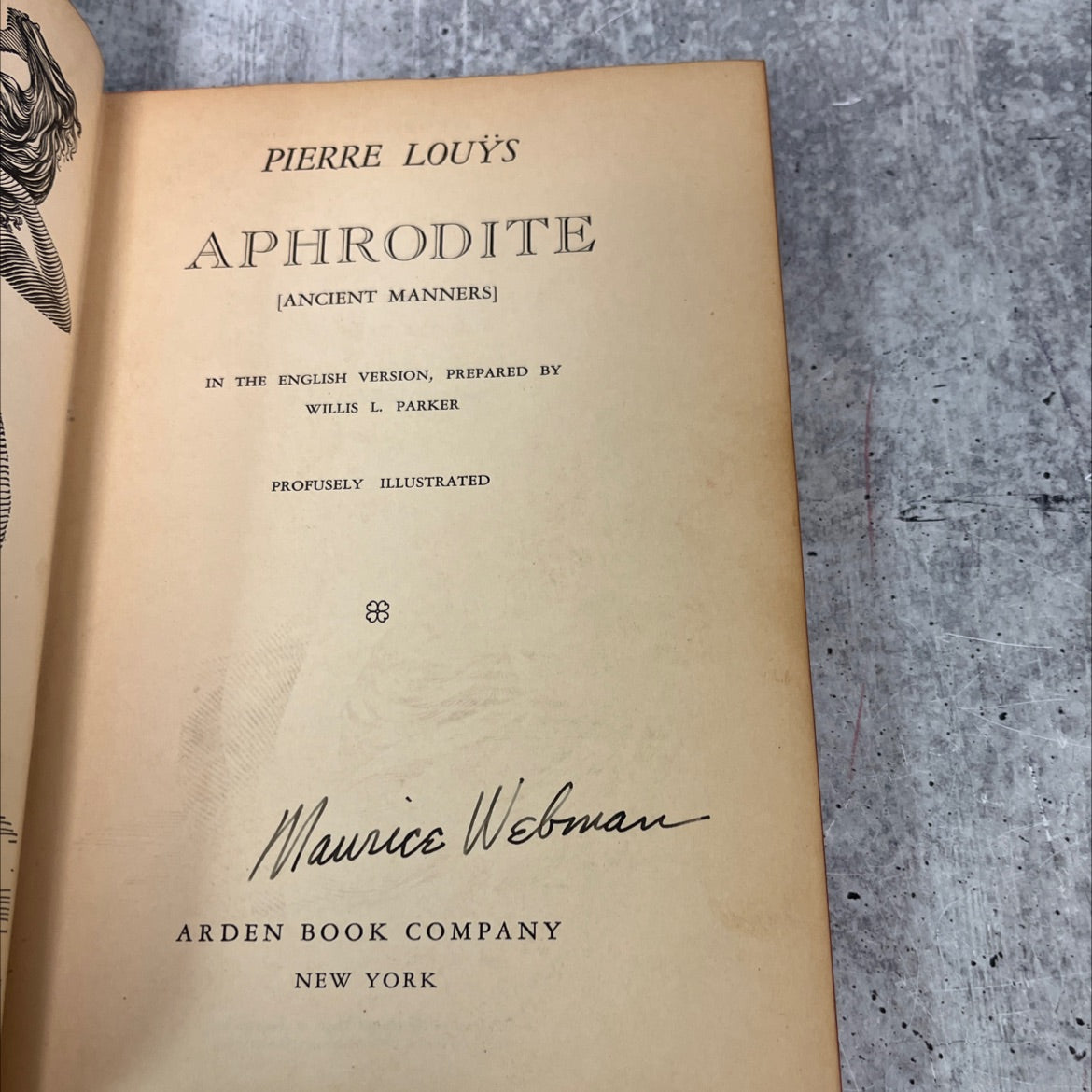 aphrodite [ancient manners] book, by pierre louys, 1932 Hardcover image 2