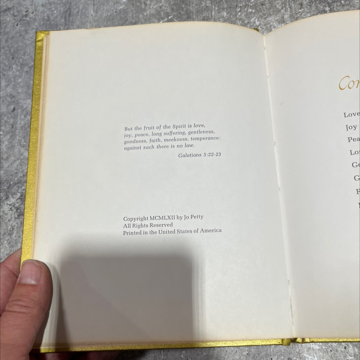apples of gold book, by Jo Petty, 1962 Hardcover image 3