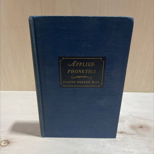 applied phonetics book, by claude merton wise, 1957 Hardcover image 1