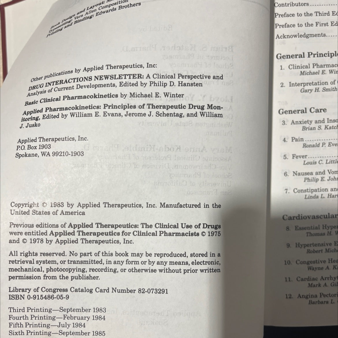 applied therapeutics the clinical use of drugs book, by brian s. katcher, pharm.d., lloyd y. young, pharm.d., mary anne image 3