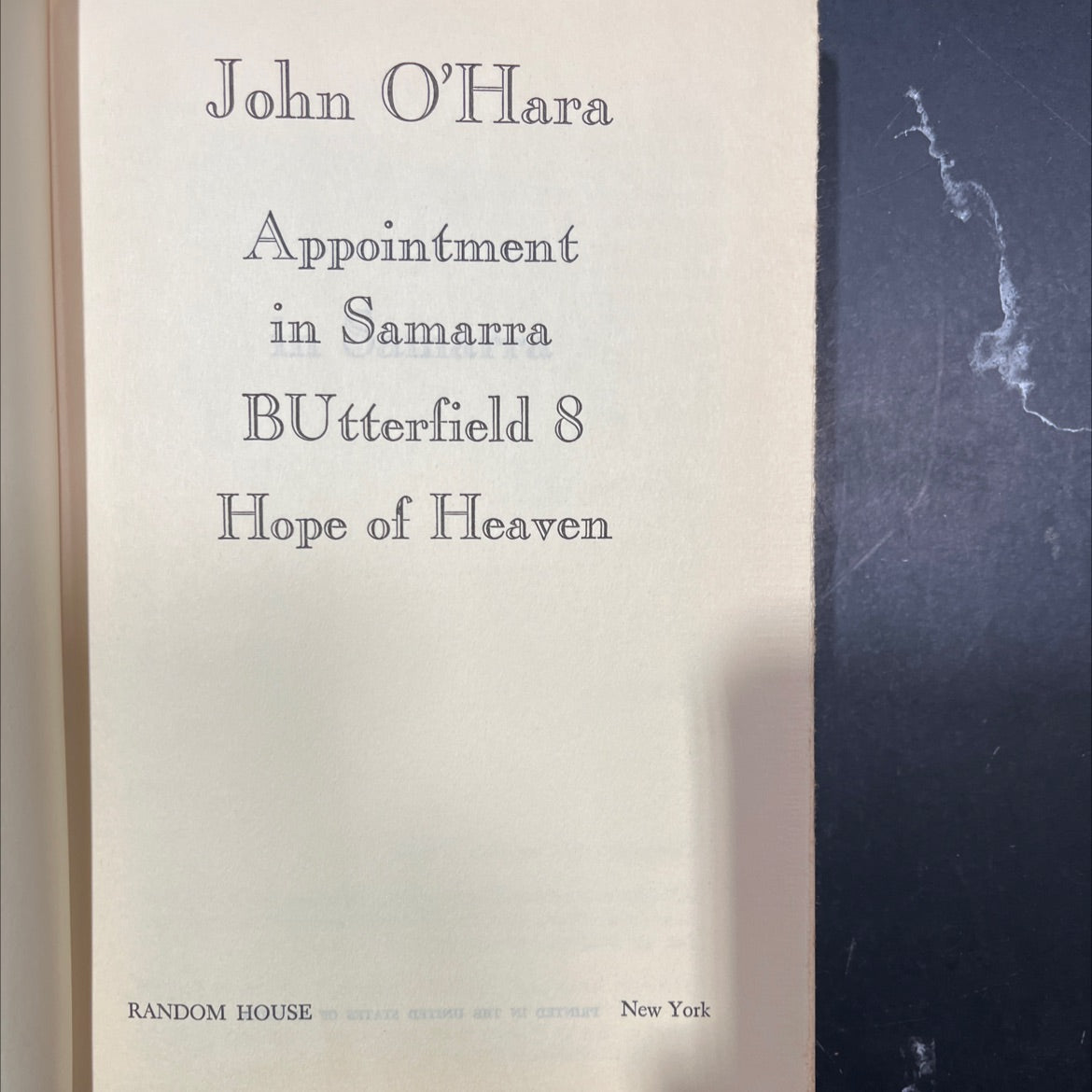 appointment in samarra book, by john o'hara, 1970 Hardcover image 3