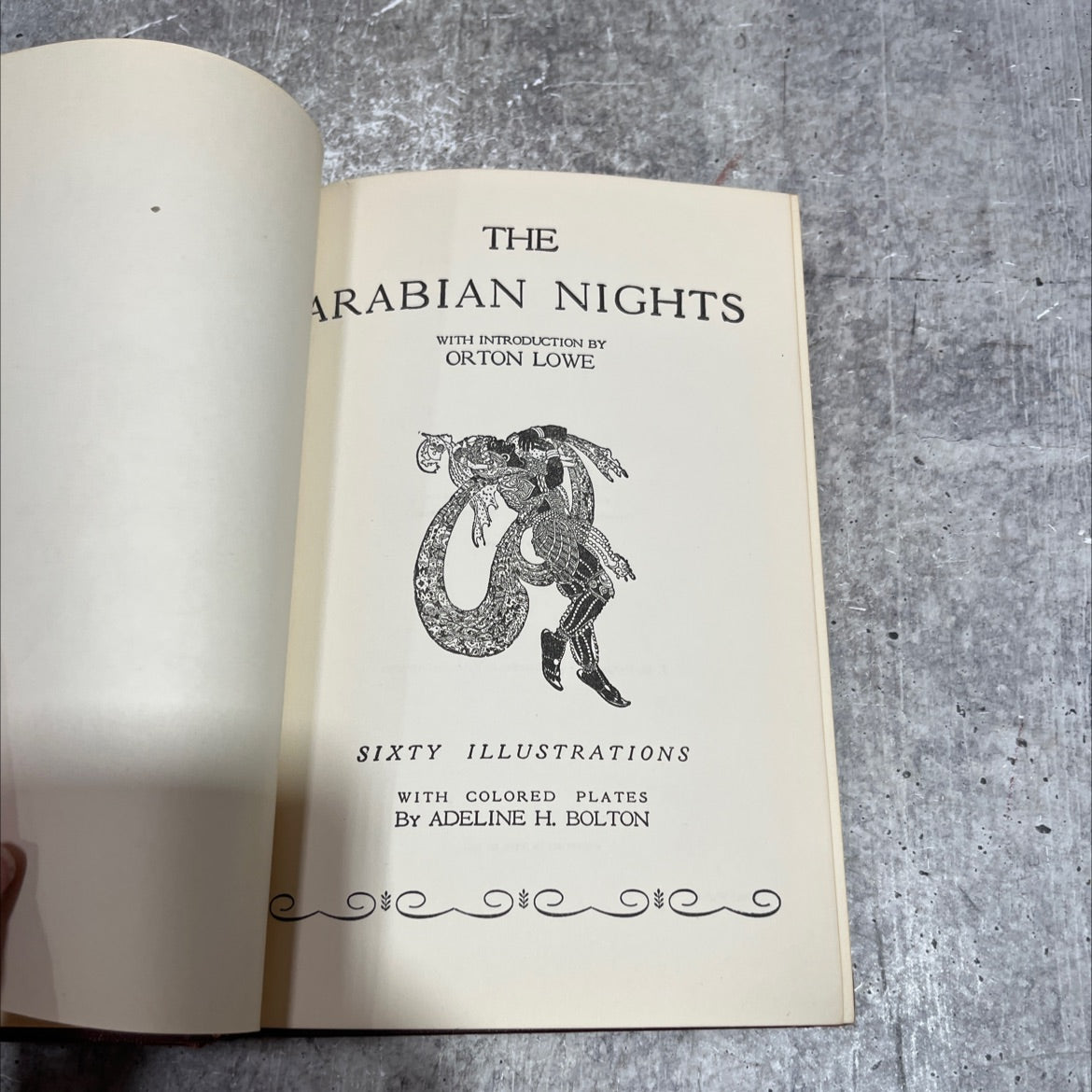 arabian nights book, by orton lowe, 1925 Hardcover image 2