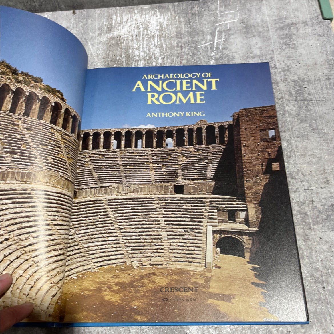 archaeology of ancient rome book, by anthony king, 1985 Hardcover image 2