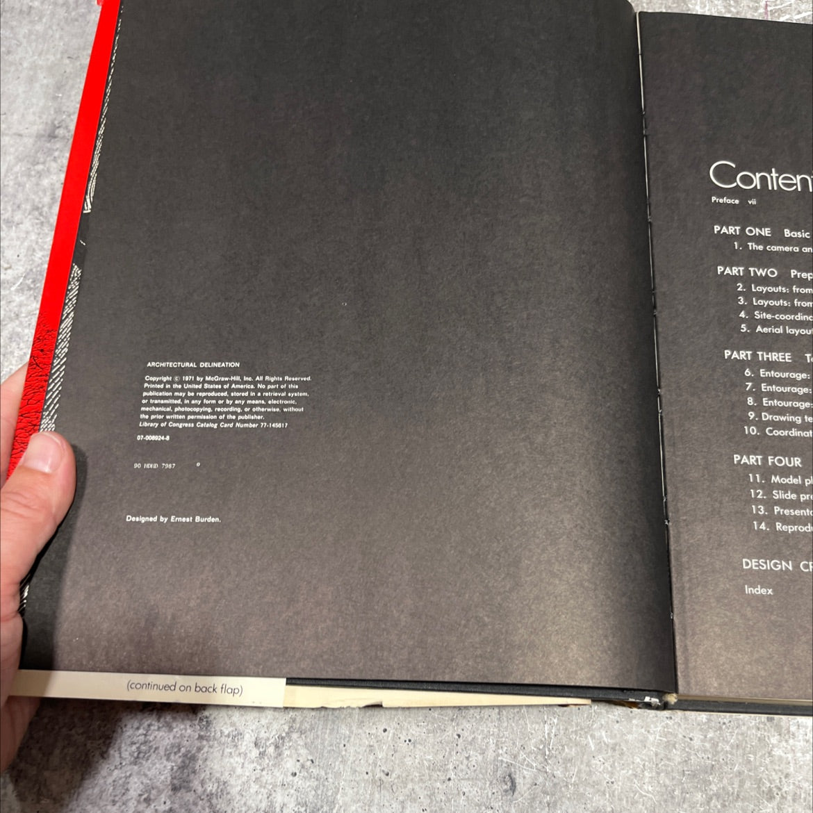 architectural delineation book, by unknown, 1971 Hardcover image 2