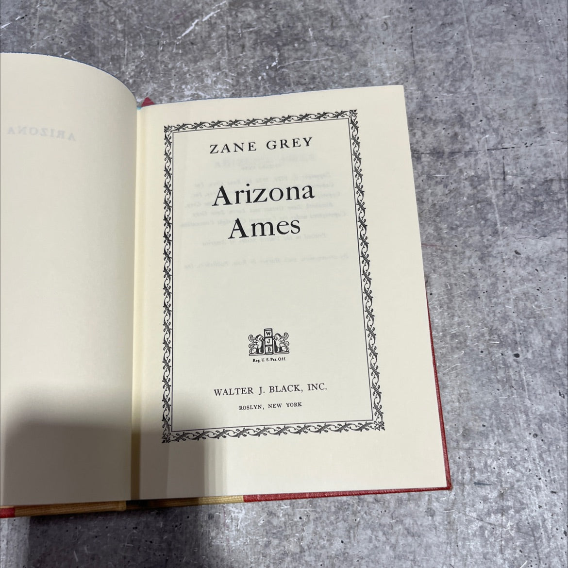 arizona ames book, by zane grey, 1960 Hardcover image 2