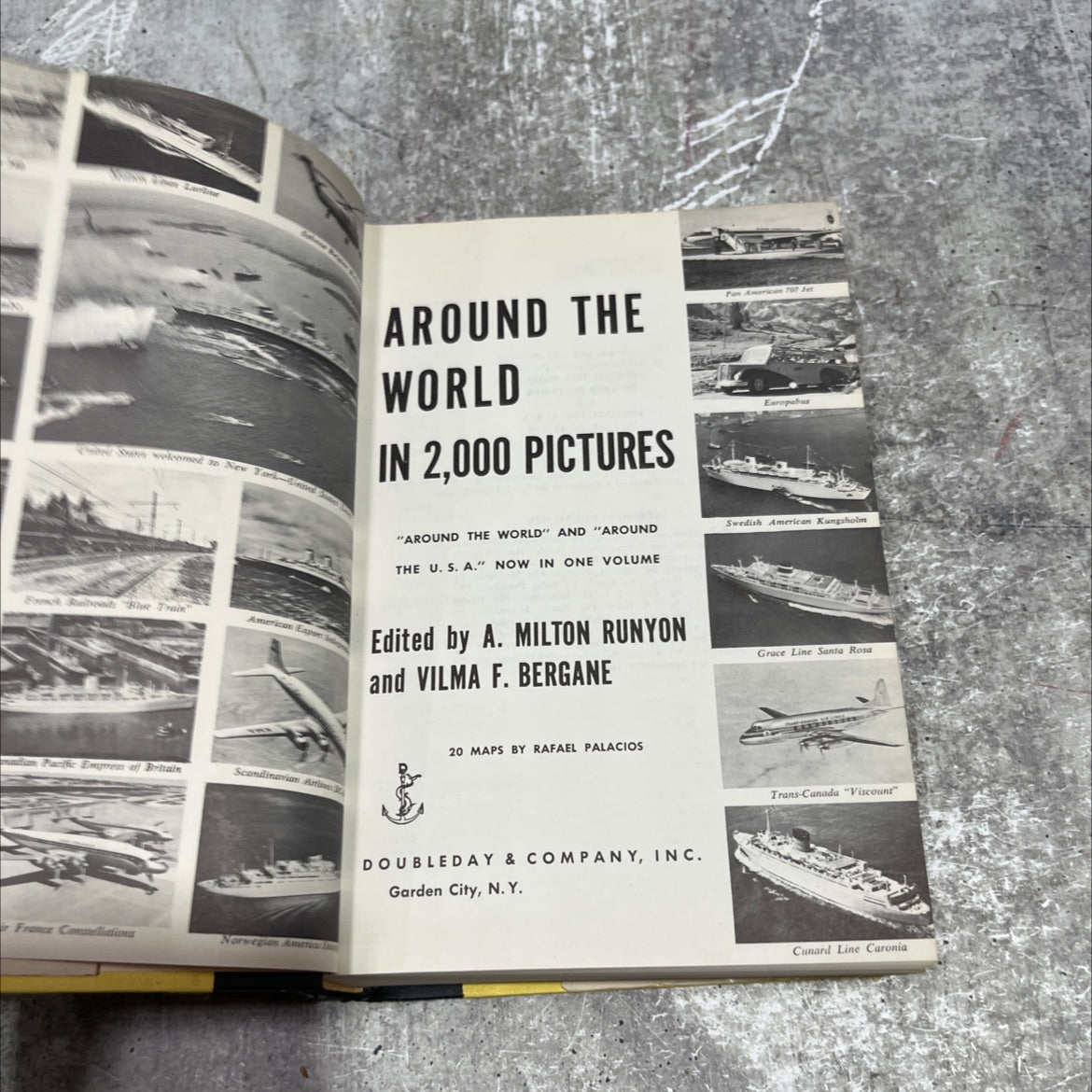 around the world in 2000 pictures book, by a. milton runyon, vilma f. bergane, 1959 Hardcover image 2