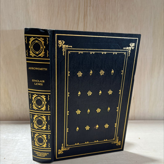 arrowsmith book, by sinclair lewis, 1953 Leather, Vintage image 1