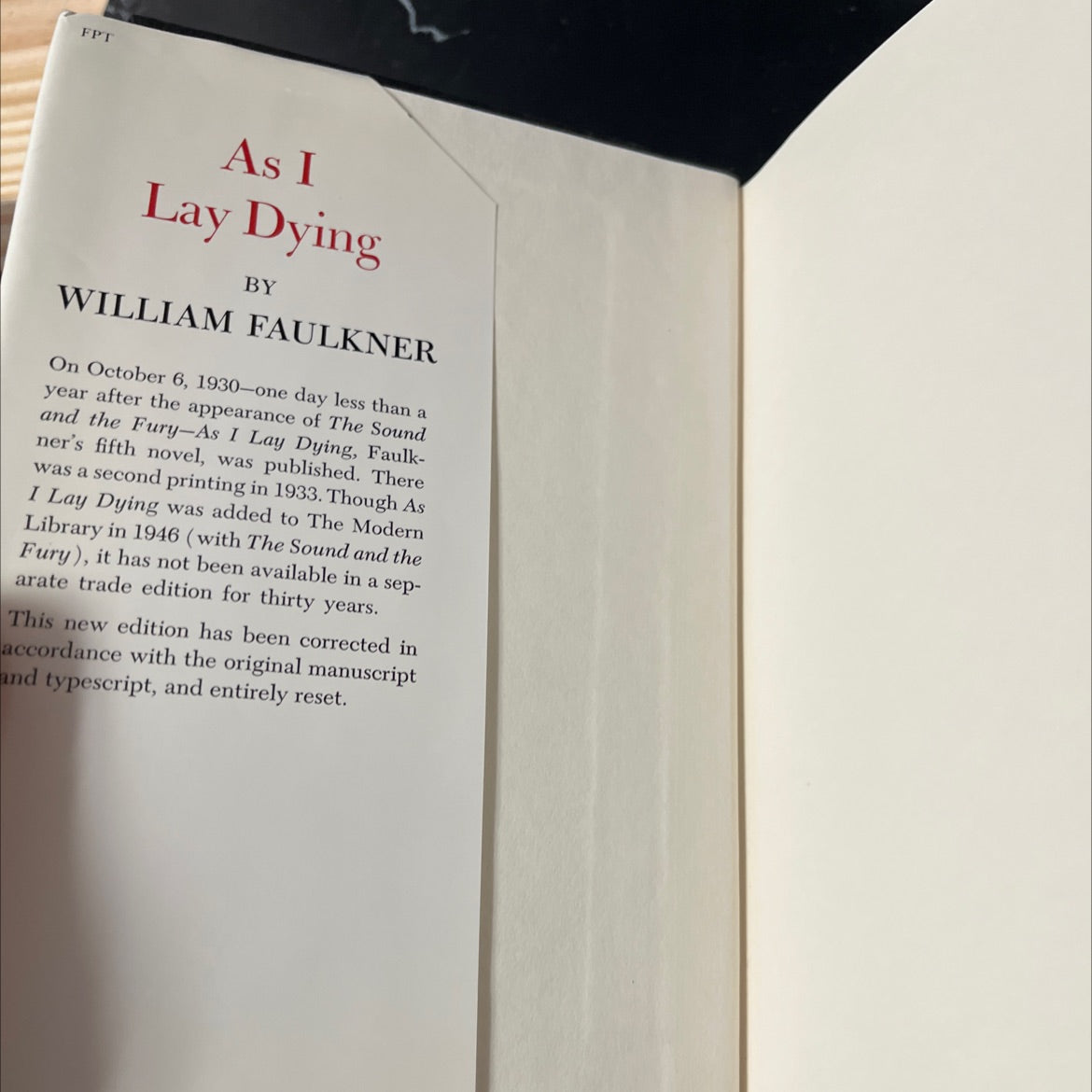 as i lay dying book, by william faulkner, 1964 Hardcover image 4