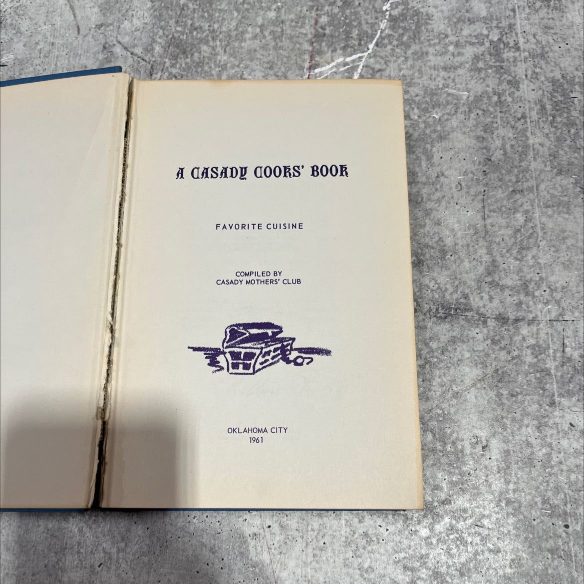 asady doors' book favorite cuisine book, by casady mothers' club, 1961 Hardcover image 2