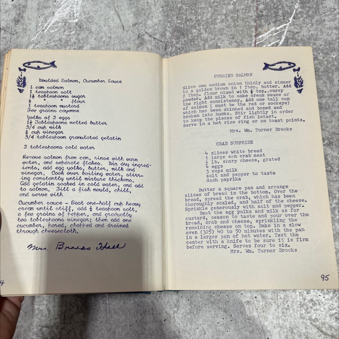 asady doors' book favorite cuisine book, by casady mothers' club, 1961 Hardcover image 4