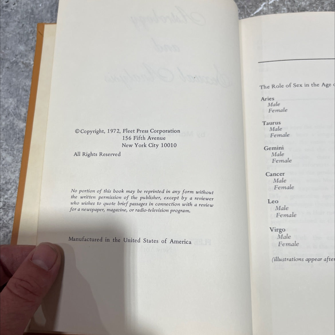 astrology and sexual analysis book, by morris c. goodman, 1972 Hardcover image 3