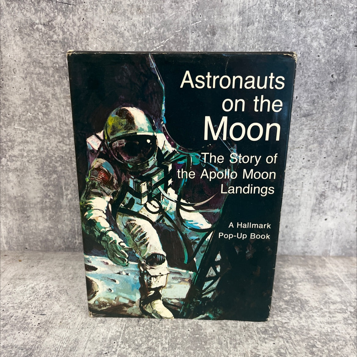 astronauts on the moon book, by Stanley Hendricks, 1970 Hardcover, First Edition image 1