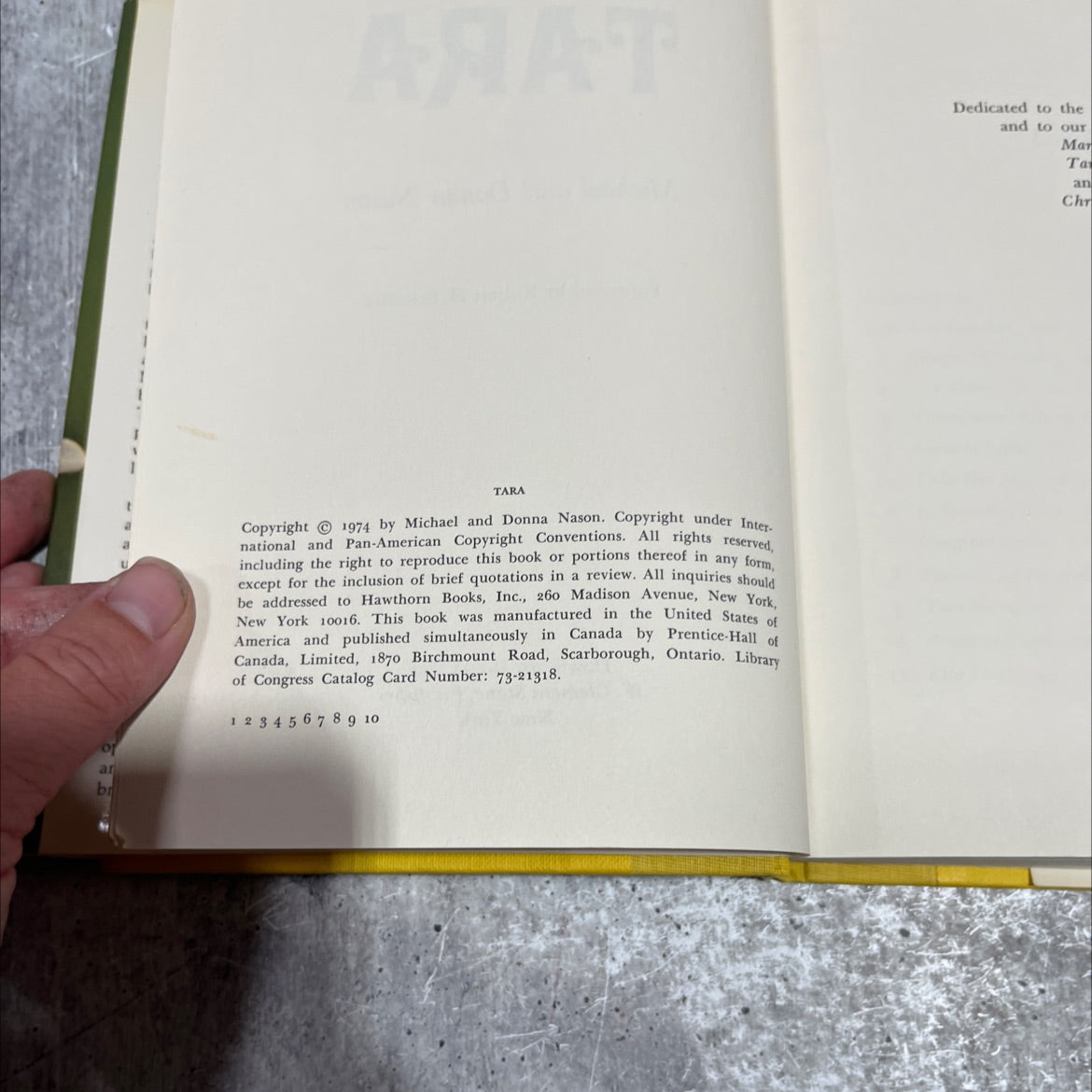 at tara book, by Michael and Donna Nason, 1974 Hardcover image 3