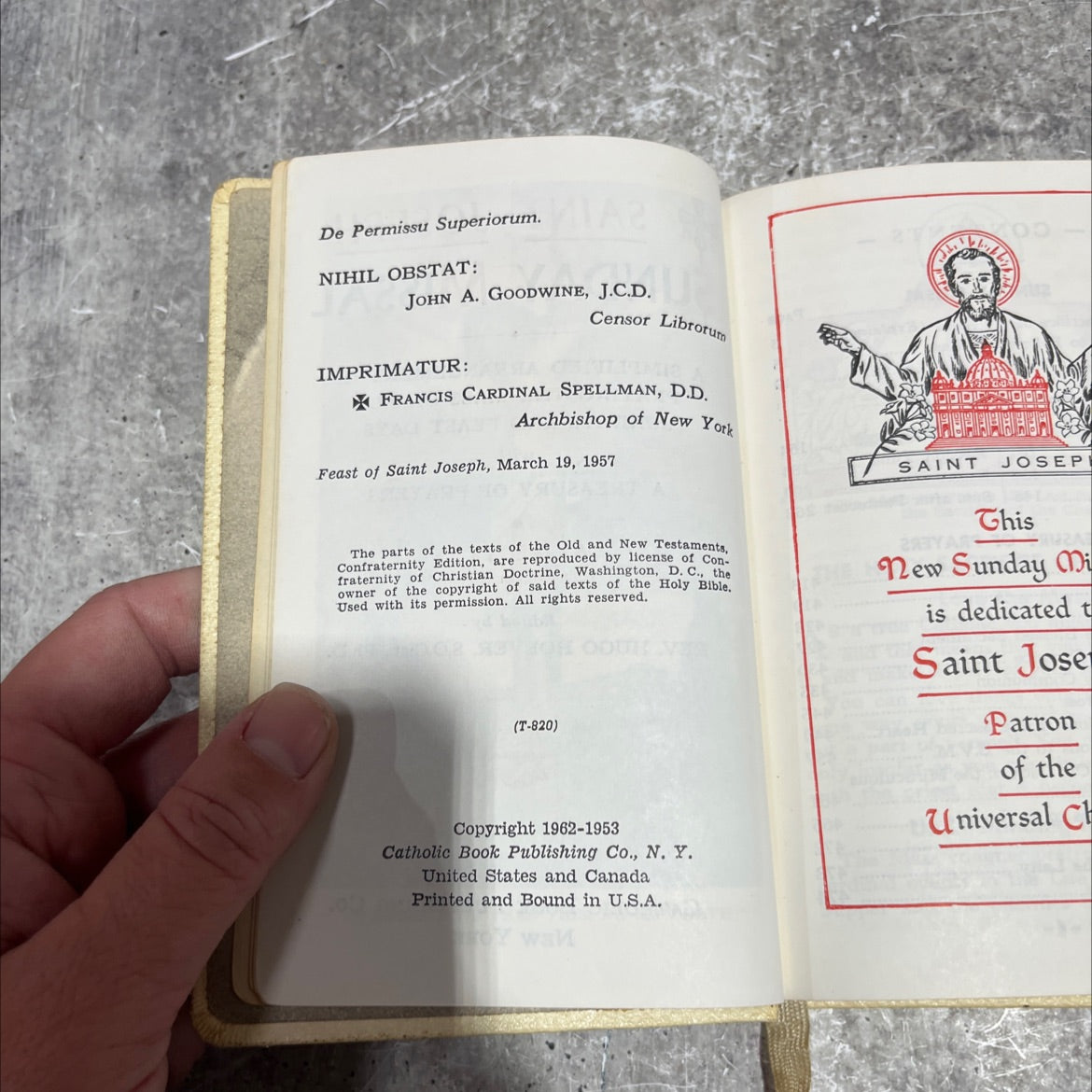 ath saint joseph sunday missal a simplified arrangement of praying the mass on all sundays and feast days book, by rev. image 3