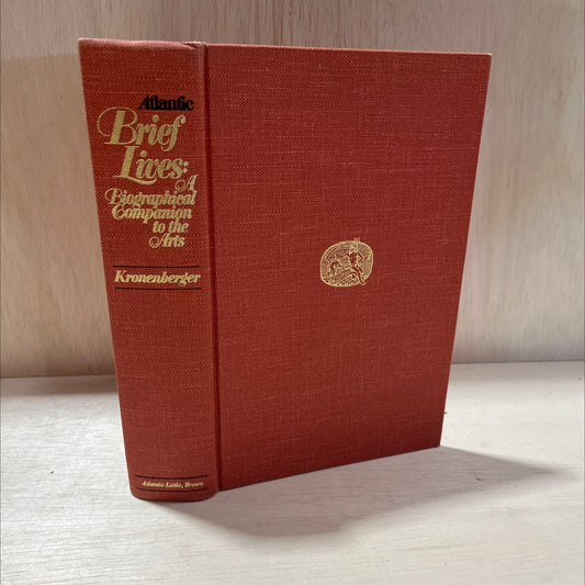 atlantic brief lives a biographical companion to the arts book, by louis kronenberger, 1971 Hardcover, First Edition, image 1