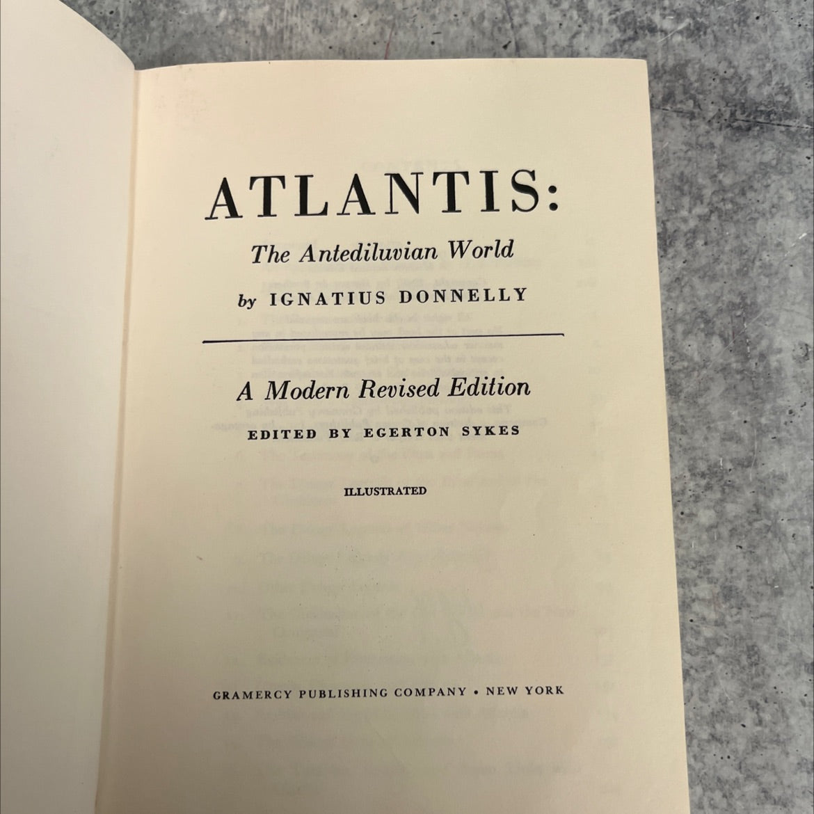 atlantis: the antediluvian world book, by ignatius donnelly, 1949 Hardcover image 2