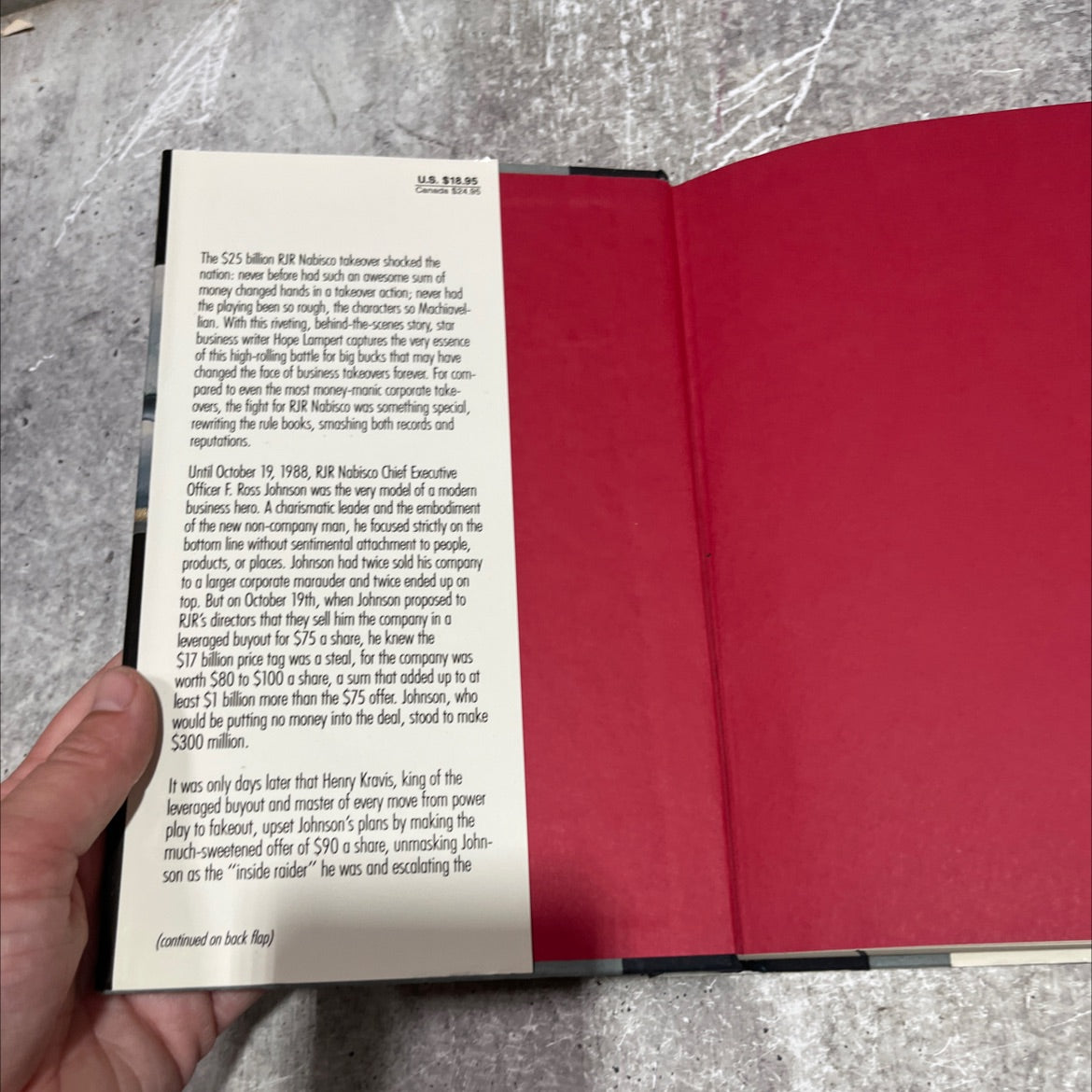 atrue greed what really happened in the battle for rjr nabisco book, by Hope Lampert, 1990 Hardcover image 4