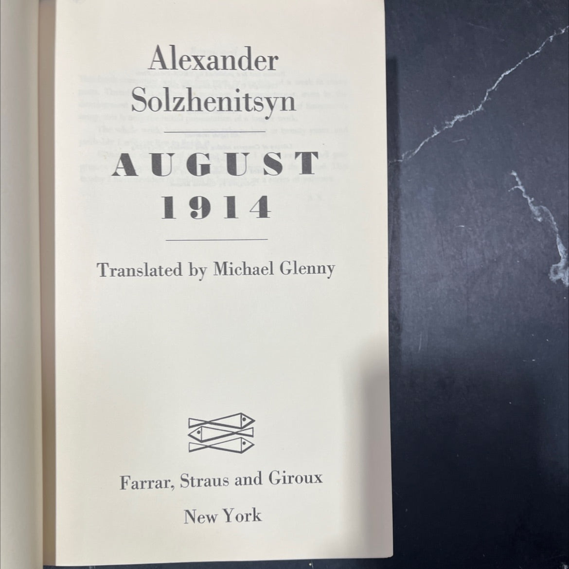 august 1914 book, by alexander solzhenitsyn, 1972 Hardcover image 2