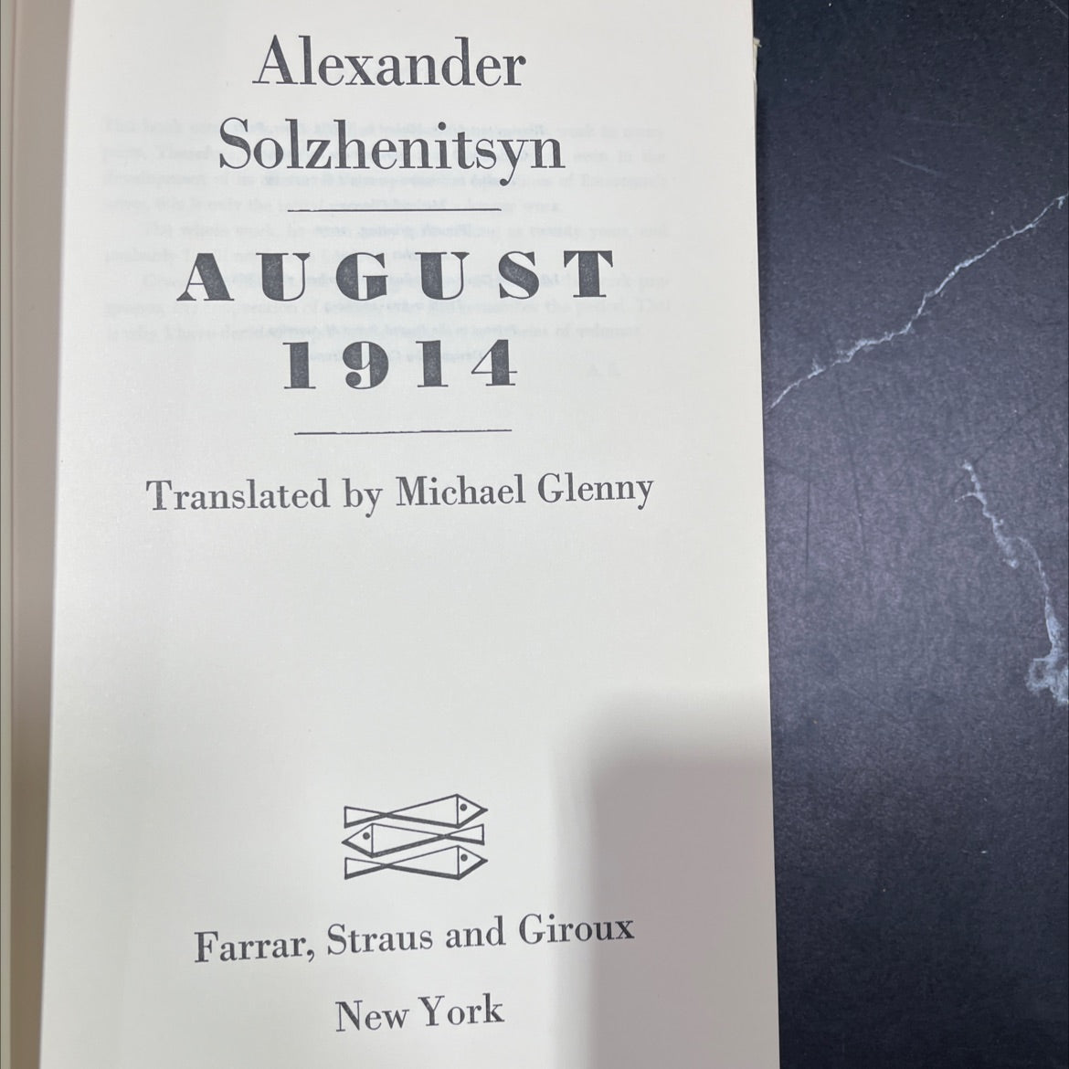 august 1914 book, by alexander solzhenitsyn, 1972 Hardcover, Vintage image 2