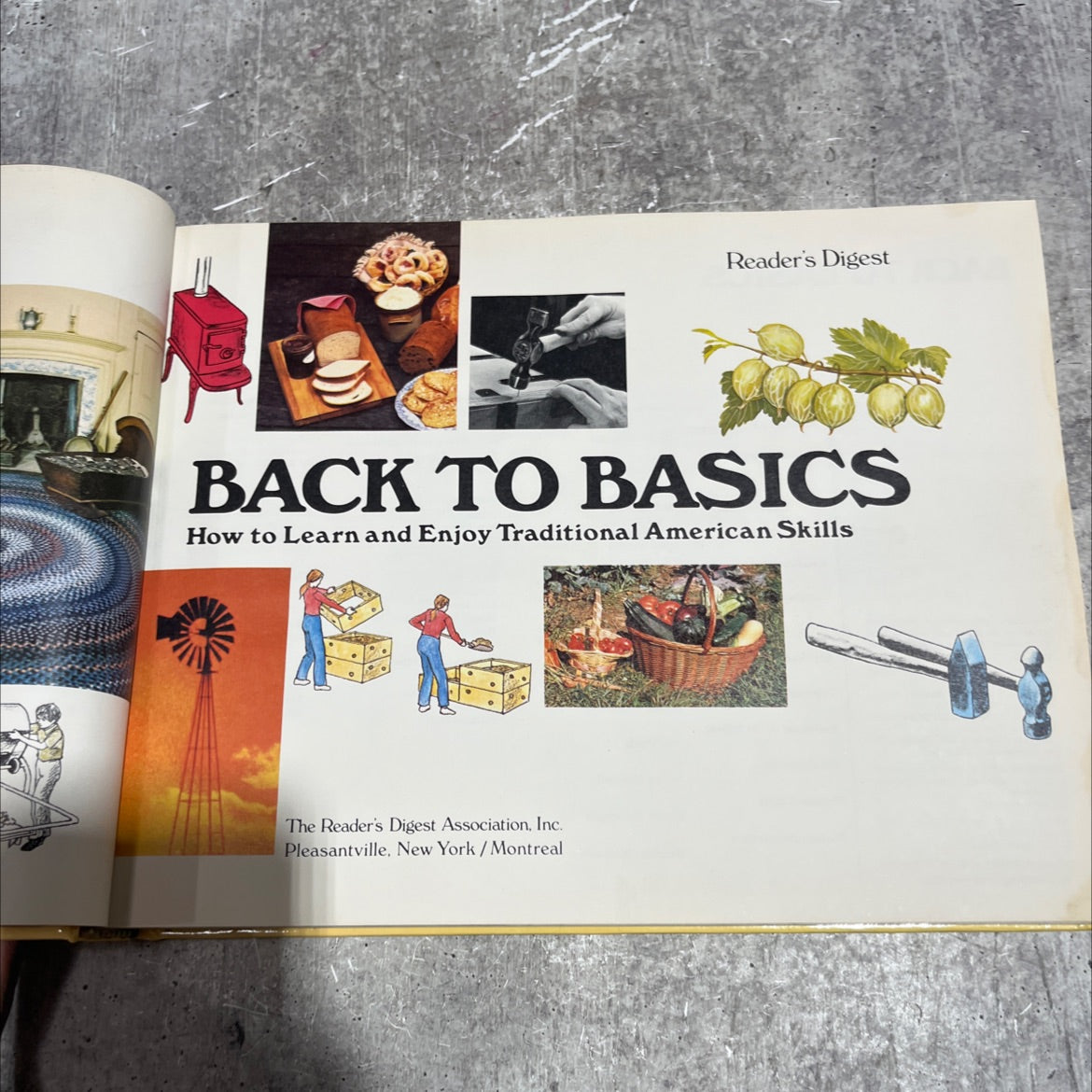back to basics how to learn and enjoy traditional american skills book, by unknown, 1981 Hardcover image 2
