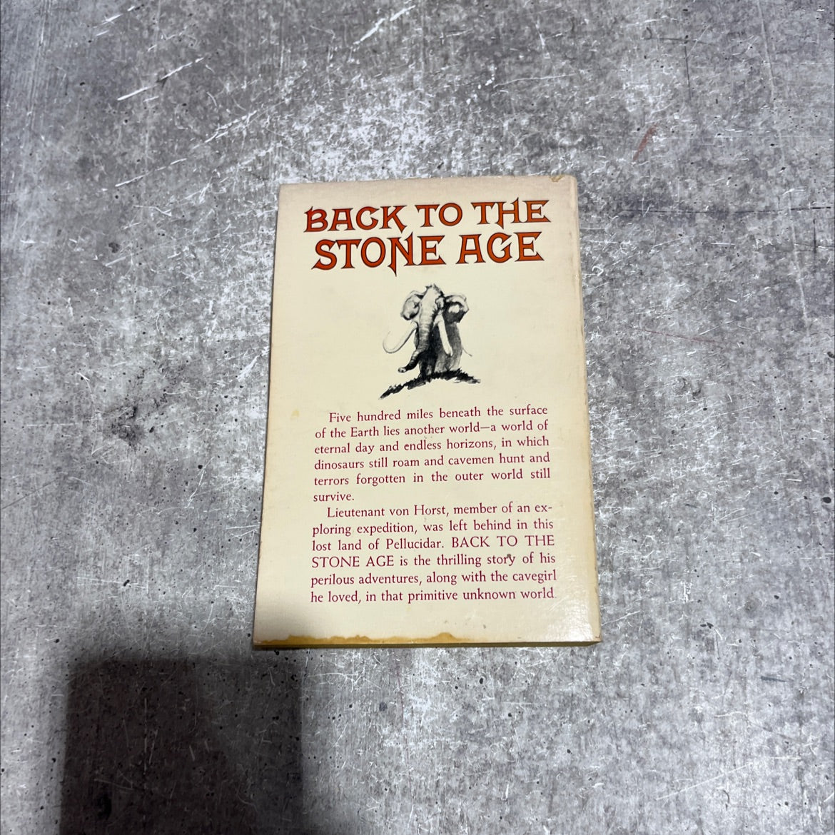 back to the stone age book, by edgar rice burroughs, 1937 Paperback image 4