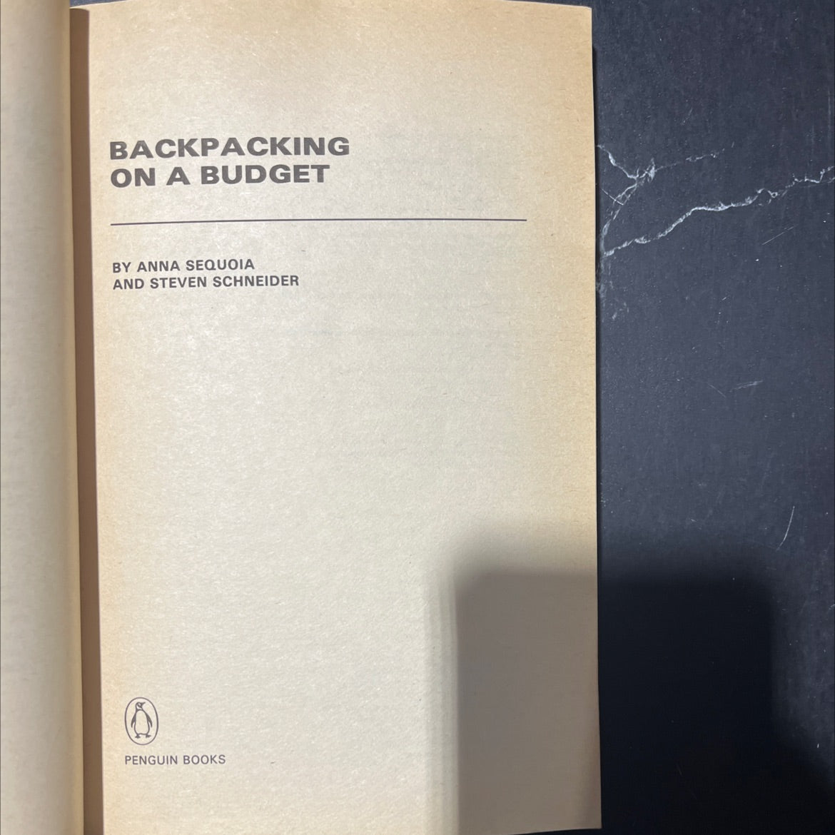 backpacking on a budget book, by anna sequoia and steven schneider, 1979 Paperback image 2