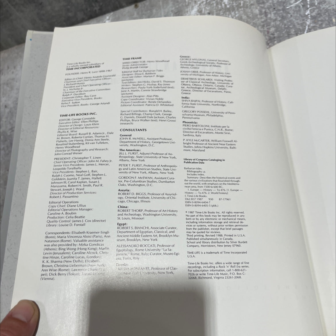 barbarian tides book, by time-life books, 1987 Hardcover image 3