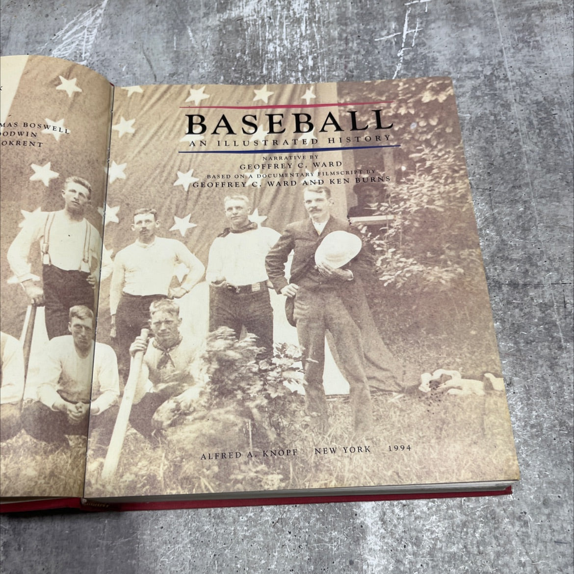baseball: an illustrated history book, by geoffrey c. ward and ken burns, 1994 Hardcover image 2