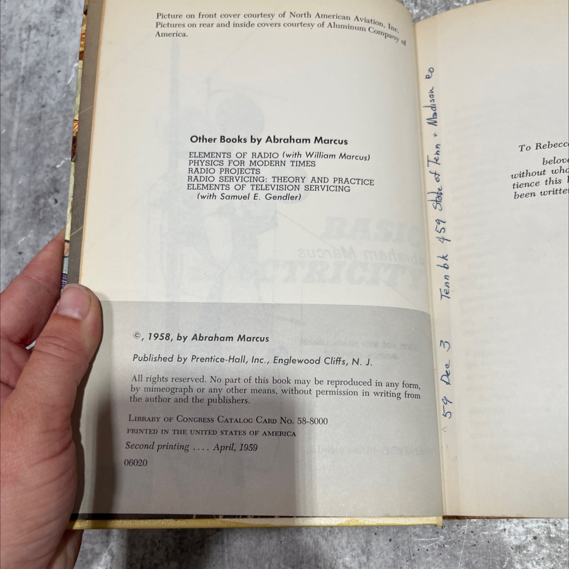 basic electricity book, by abraham marcus, 1958 Hardcover image 3