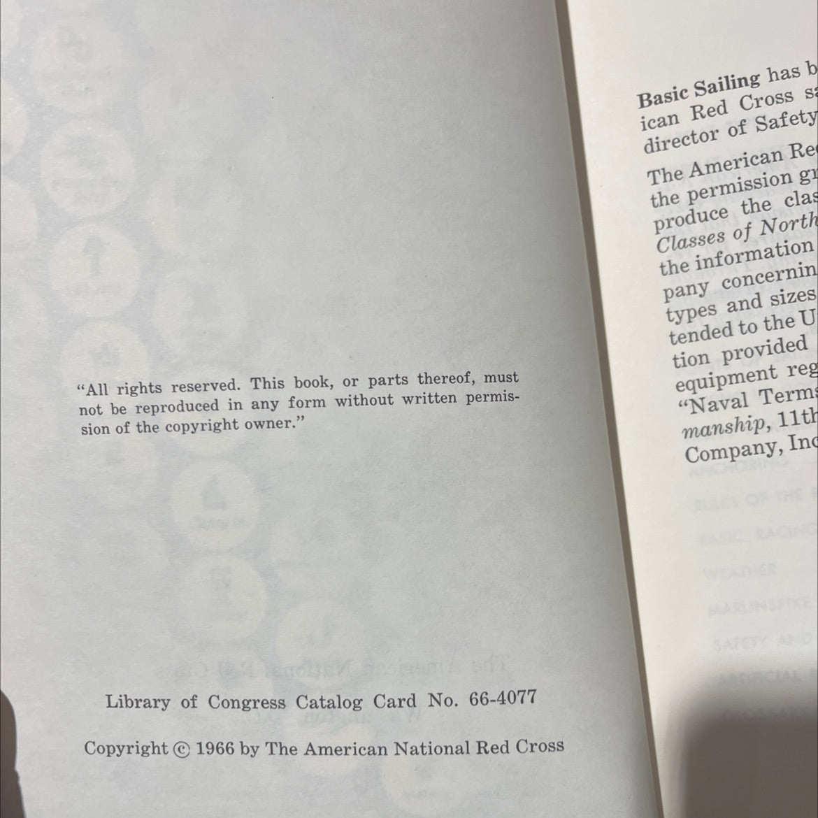 basic sailing book, by The American National Red Cross, 1966 Paperback image 3