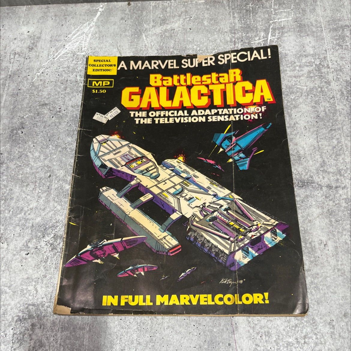 battlestar galactica marvel super special book, by glen larson, 1978 Paperback image 1
