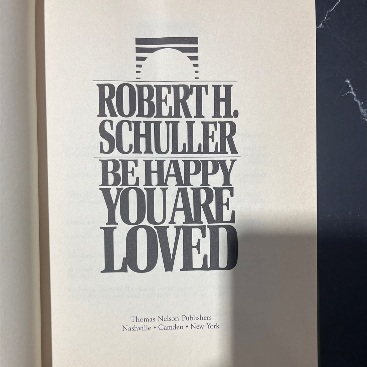be happy you are loved book, by robert h. schuller, 1986 Hardcover image 2