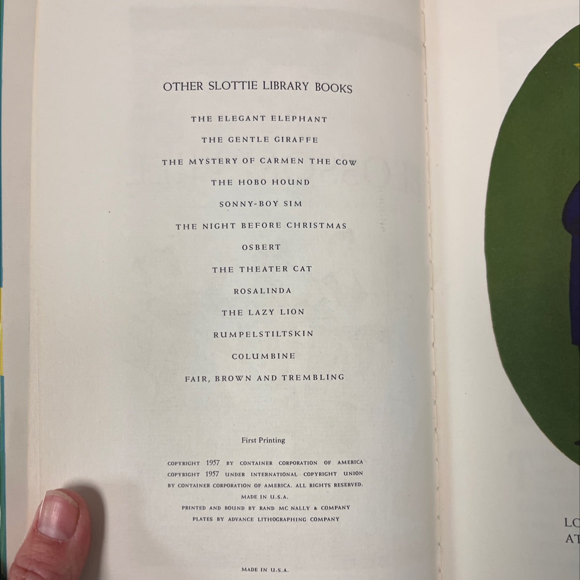 bean blossom hill book, by martha bennett king, 1957 Hardcover image 3