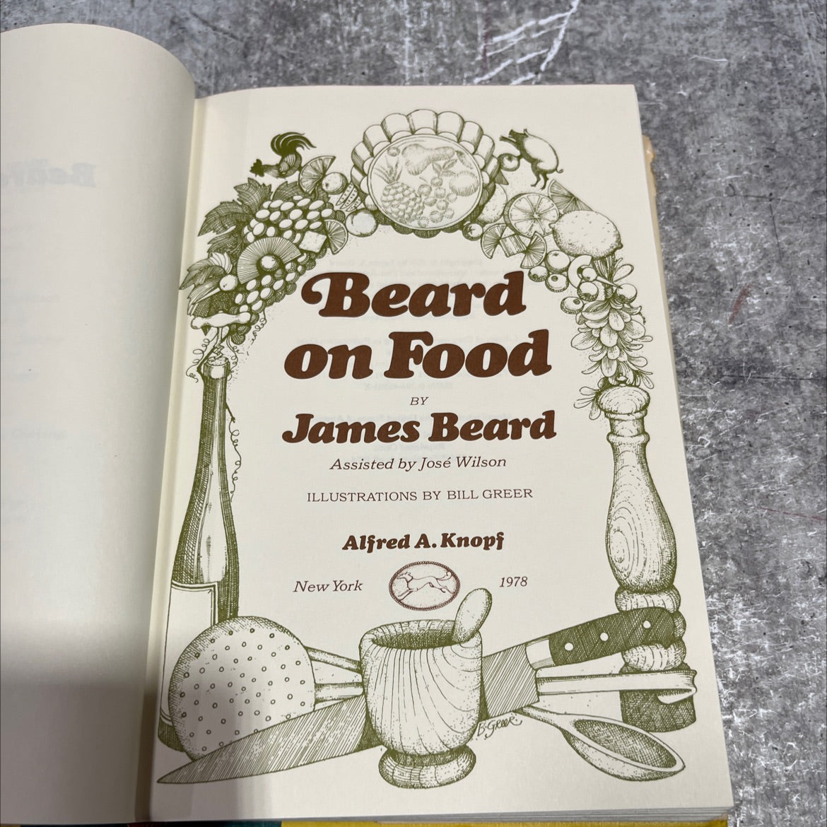 beard on food book, by James Beard, 1978 Hardcover image 2