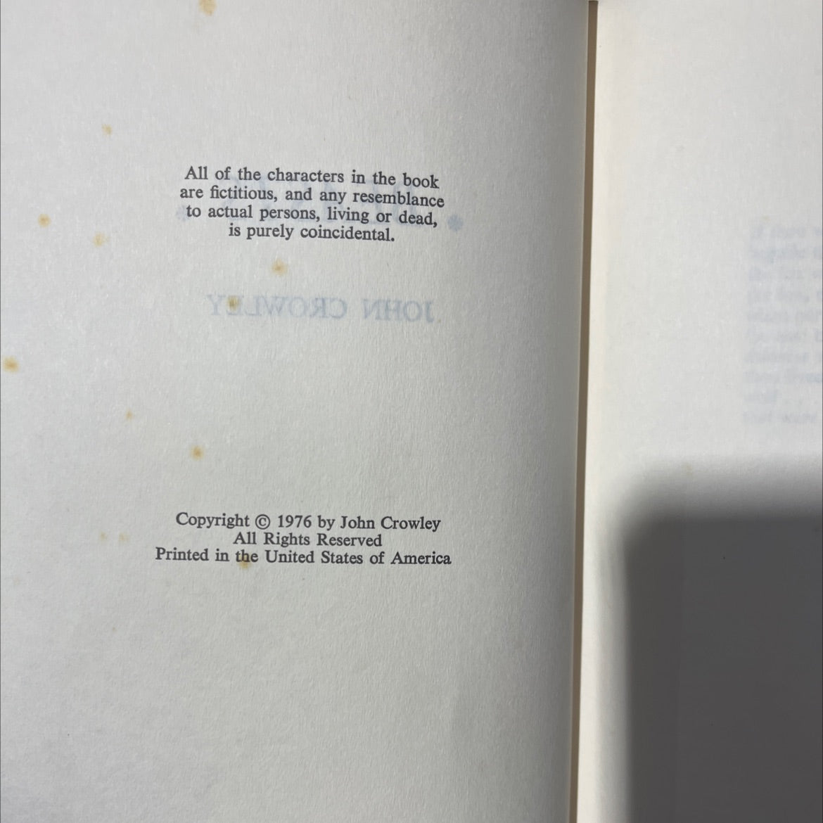 beasts book, by john crowley, 1976 Hardcover image 3