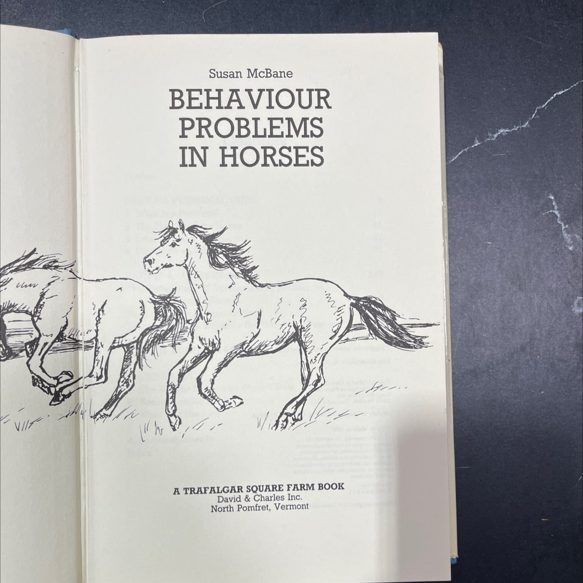 behaviour problems in horses book, by Susan McBane, 1987 Hardcover image 2