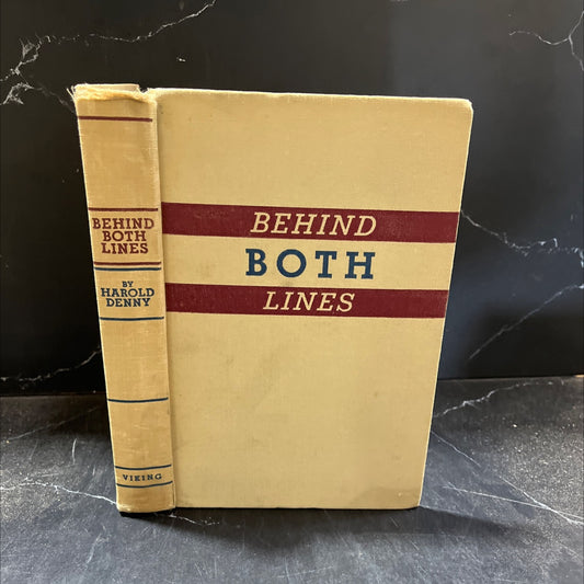 behind both lines book, by harold denny, 1942 Hardcover image 1