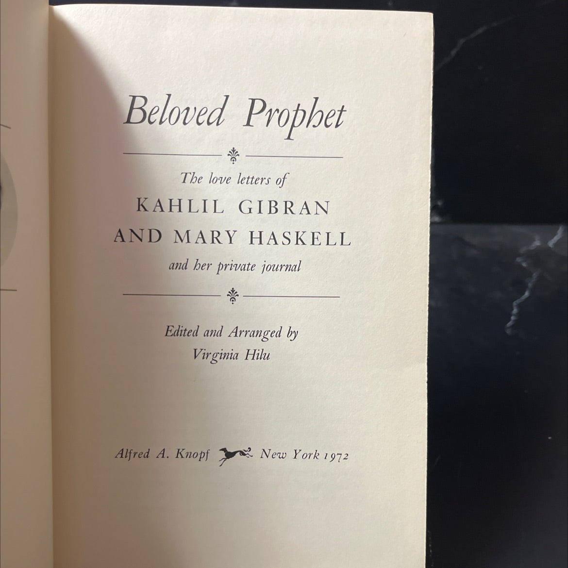 beloved prophet the love letters of kahlil gibran and mary haskell and her private journal book, by kahlil gibran, mary image 2