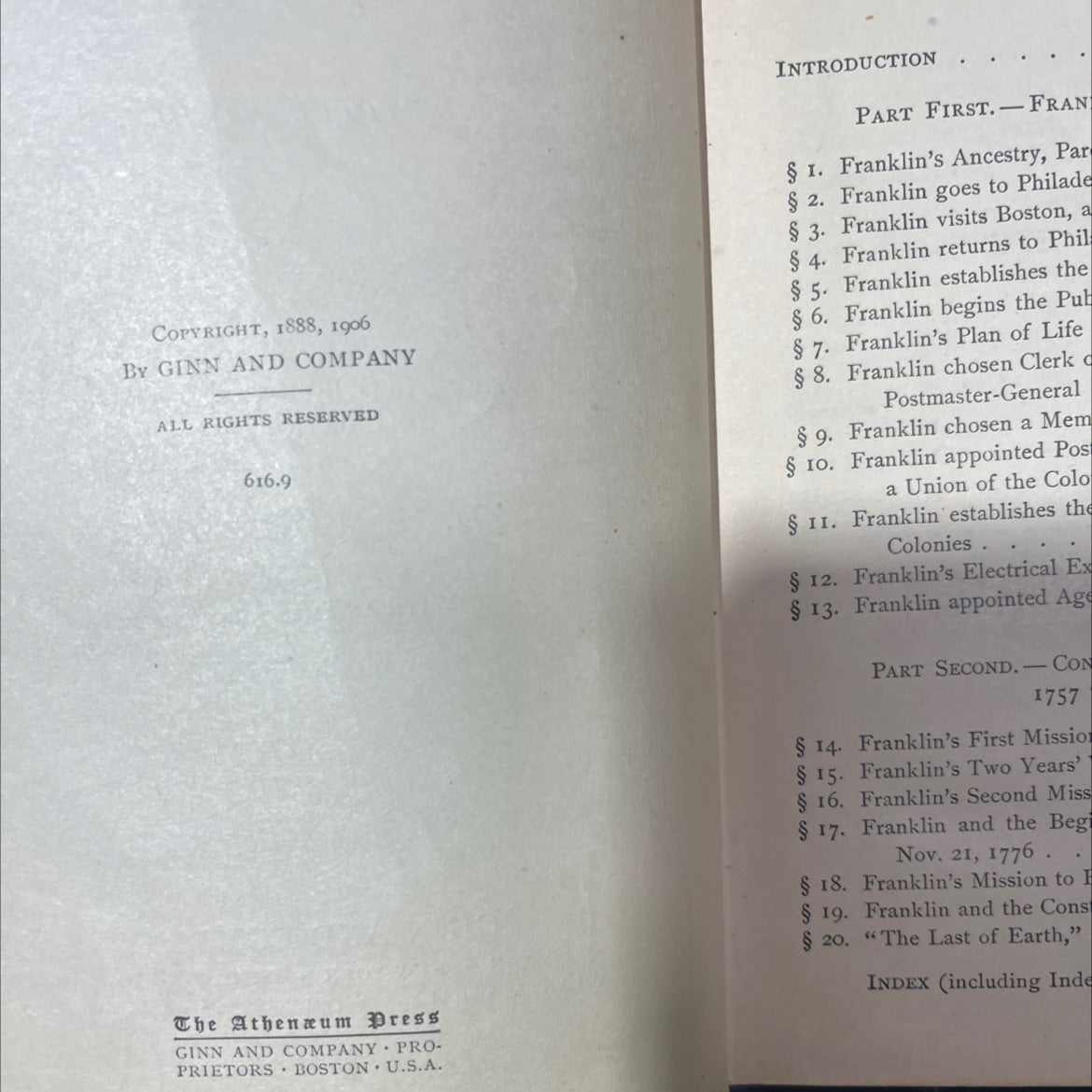 benjamin franklin; his life written by himself condensed for school use book, by benjamin franklin, d. h. montgomery, image 3