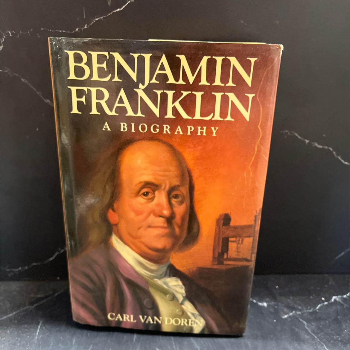 benjamin franklin book, by carl van doren, 1987 Hardcover image 1
