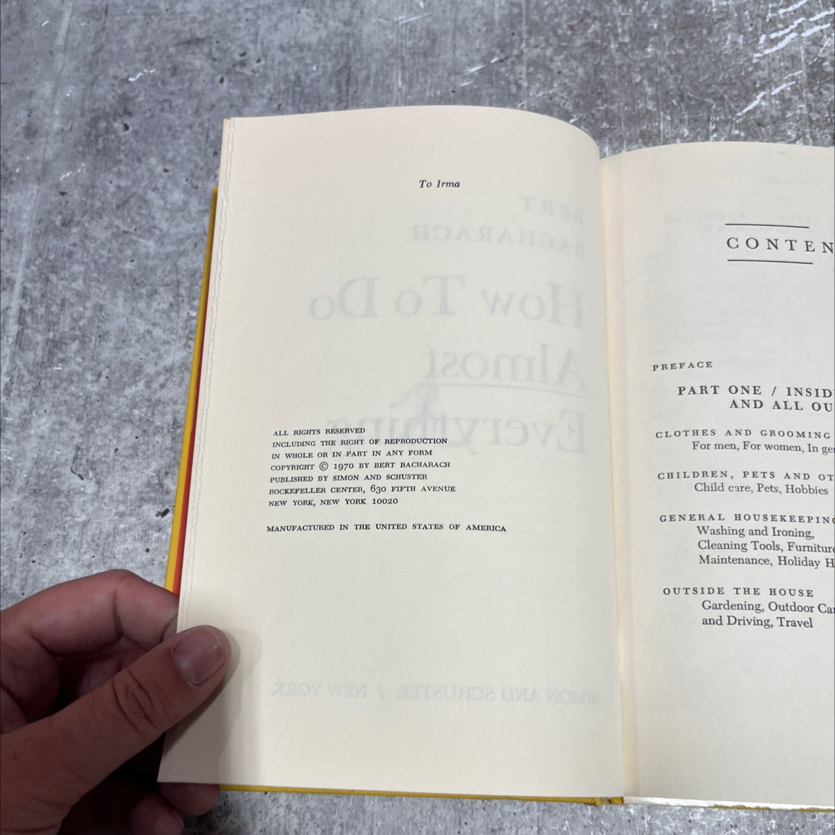 bert bacharach how to do almost everything book, by bert bacharach, 1970 Hardcover image 3
