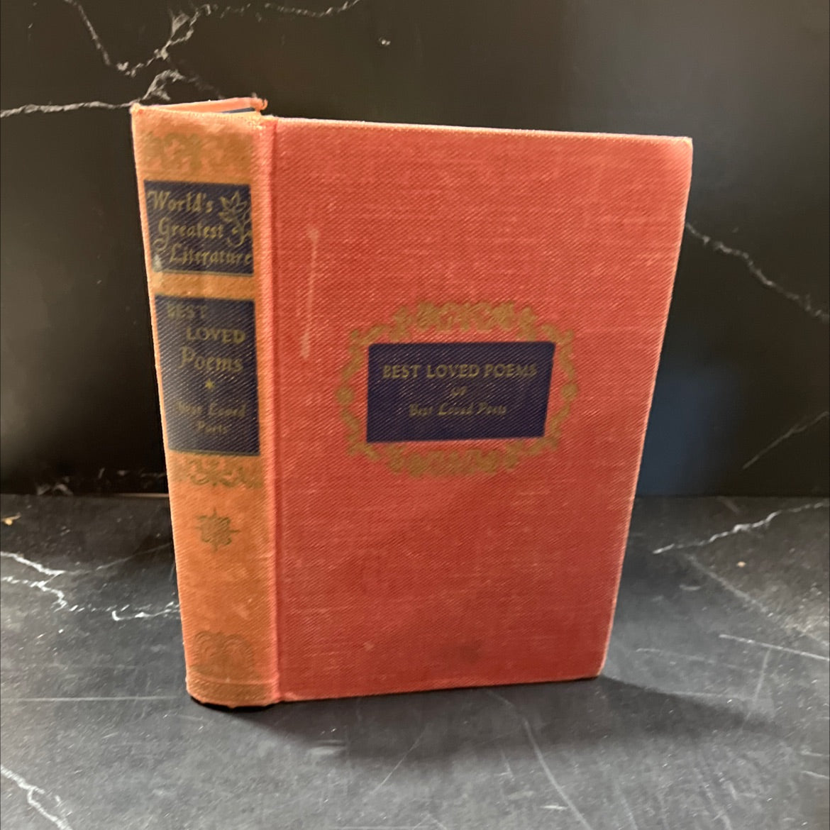 best loved poets book, by unknown, 1949 Hardcover, Vintage image 1