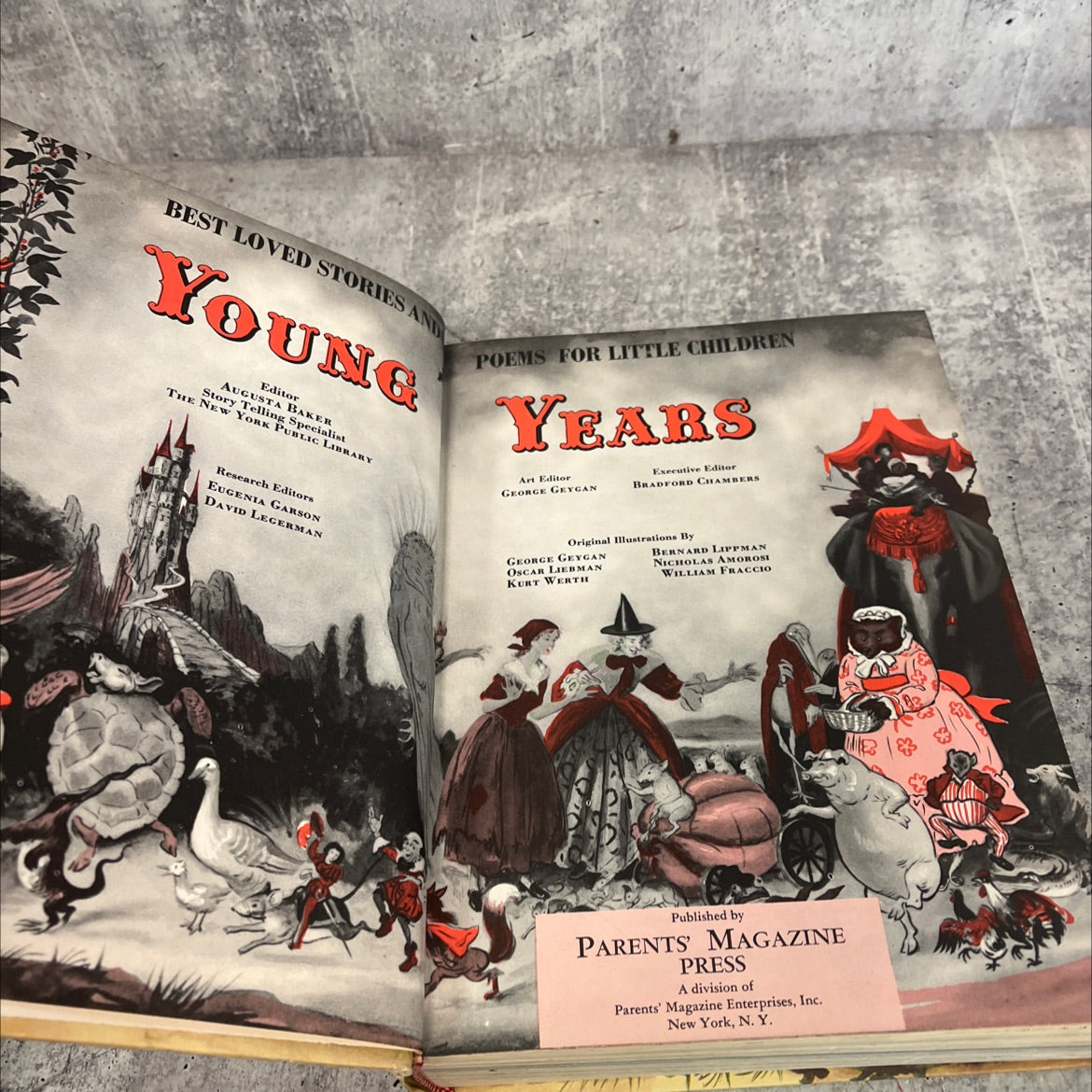 best loved stories and poems for little children book, by augusta baker, 1974 Hardcover image 2