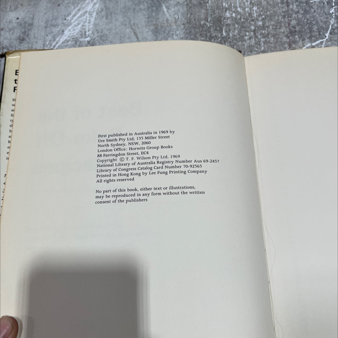 best of the bake-off recipes book, by trevor wilson, 1969 Hardcover image 3