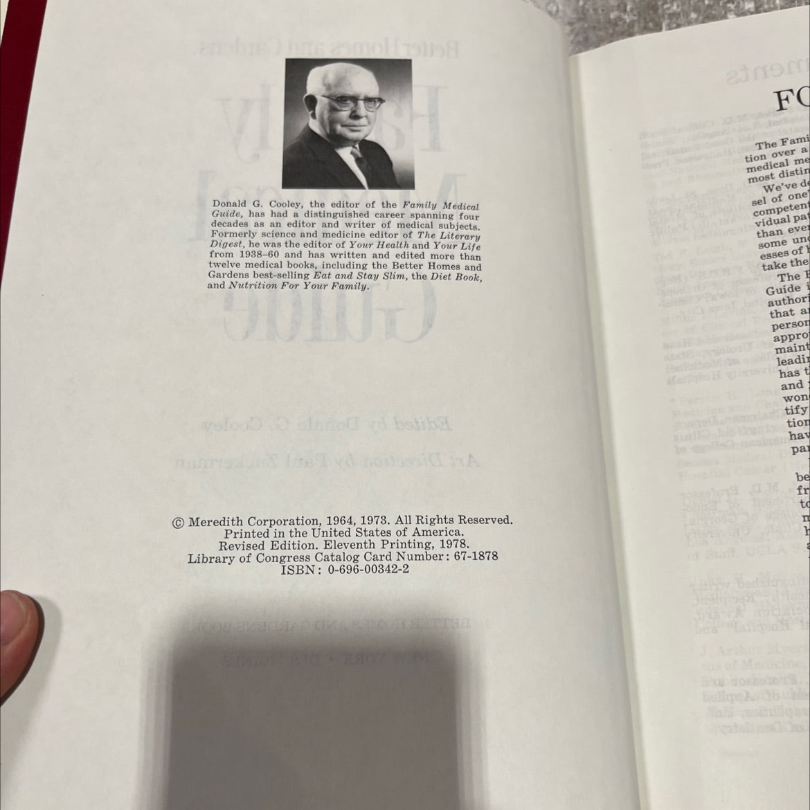 better homes and gardens family medical guide book, by Donald G