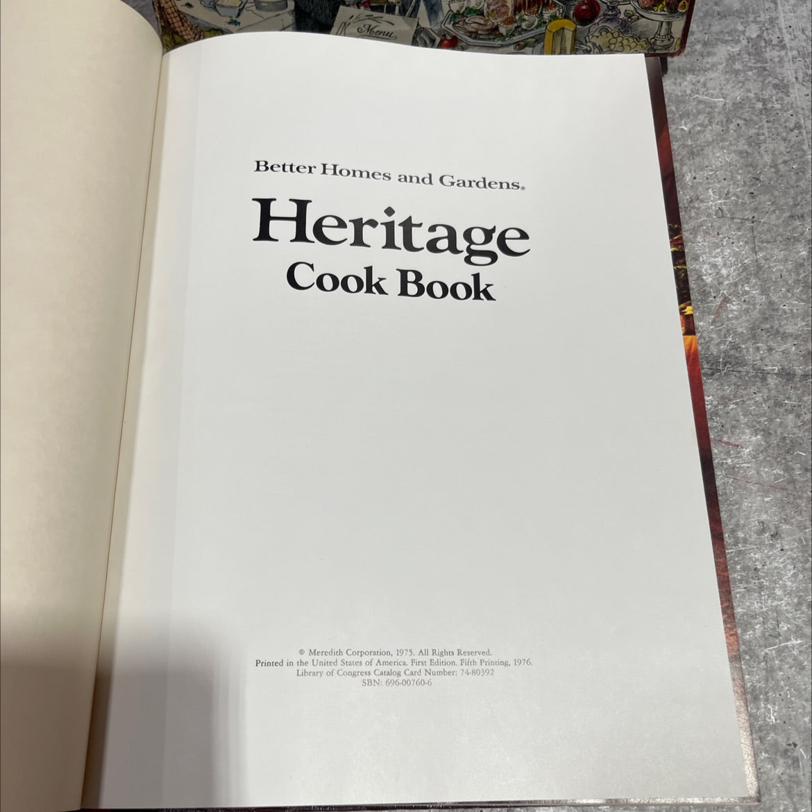 better homes and gardens heritage cook book book, by unknown, 1976 Hardcover image 2