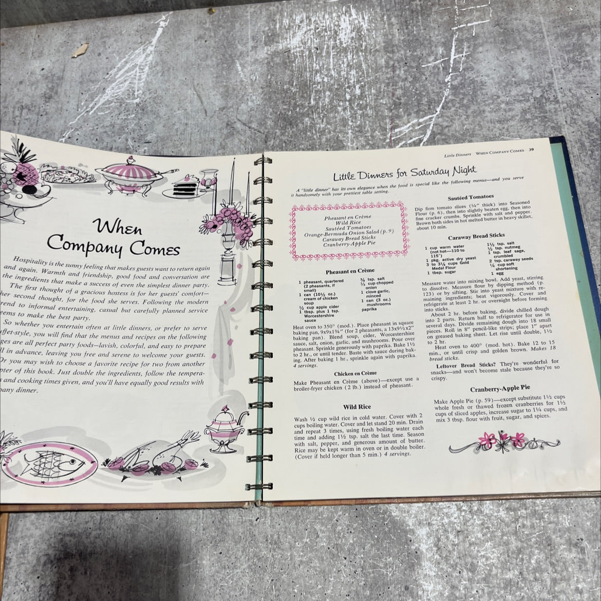 betty crocker's new dinner for two cook book book, by betty crocker, 1944 Hardcover image 3