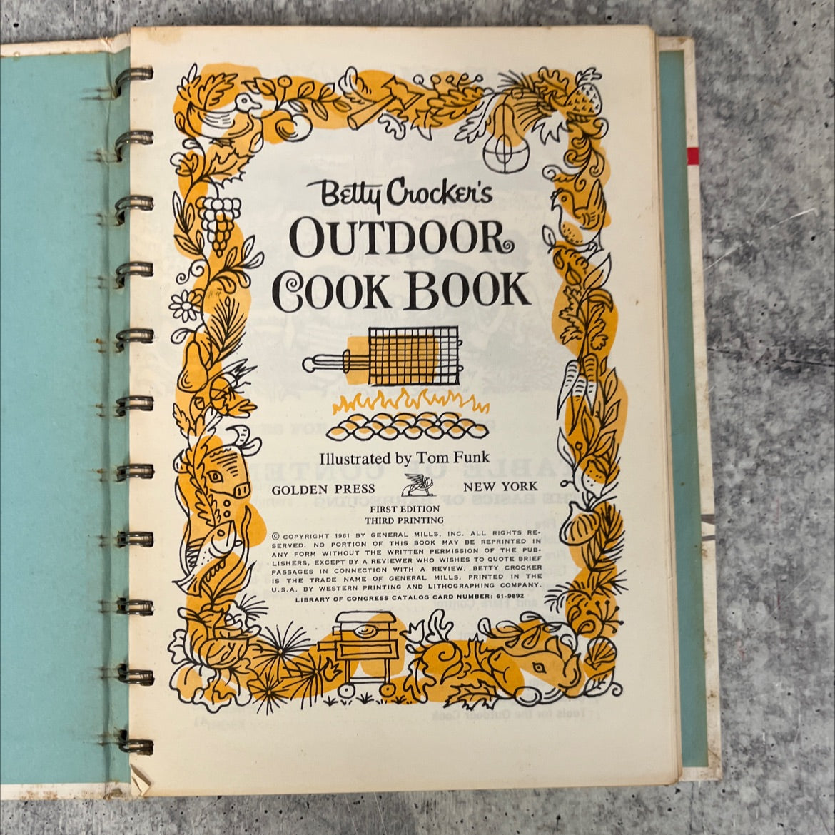 betty crocker's outdoor cook book book, by betty crocker, 1961 Hardcover, Vintage image 2