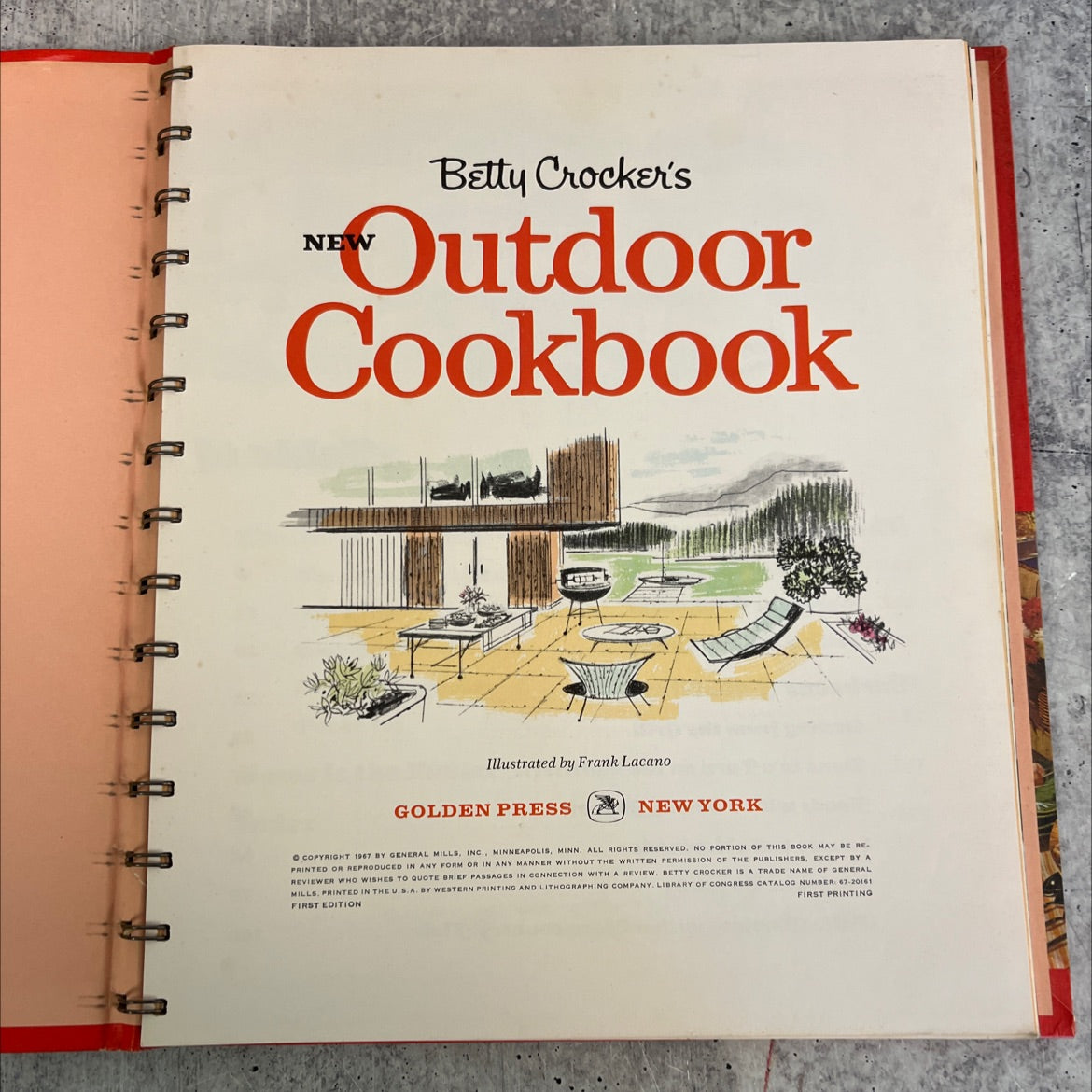 betty crocker's outdoor cookbook book, by betty crocker, 1967 Hardcover image 2